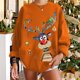 thumbnail image 1 of ICHUANYI Clearance Christmas Fashion Women's Casual Long Sleeve Printed Ladies Sweatshirts Tops(Orange, XL) ICHUANYI WER2023081510595, 1 of 8