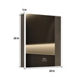 thumbnail image 3 of Lxmons 20''x28'' Aluminum Bathroom Cabinets Wall Mounted With Led Mirror,1 Outlet 2 USB Ports Right Hinged, 3 of 7