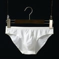thumbnail image 2 of Men's Underwear Men Fashion Underpants Solid Knickers Briefs Underwear Pant Panties Men Underwear Brief(Color:White,Size:XXL), 2 of 3