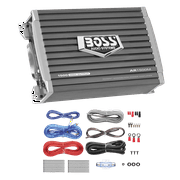 BOSS Audio Systems AR1500MK مكبر صوت السيارة ، 8 مجموعة أسلاك القياس - 1500 إخراج عالي ، 2 / 4 Ohm Stable ، Class AB ، Monoblock ، Mosfet Power Supply ، Remote Subwoofer Control ، Stereo