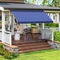 thumbnail image 2 of Outsunny Auvent Rétractable 10 X 5 Pi, Abri Pare-Soleil, Bleu Marine, 2 of 10
