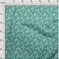 thumbnail image 3 of oneOone Polyester Spandex Turquoise Green Fabric Florals Fabric For Sewing Printed Craft Fabric By The Yard 56 Inch Wide, 3 of 4