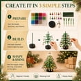 thumbnail image 5 of DIY Beaded Christmas Tree Kit 3D Crystal Bead Pearl Holiday Craft, Christmas Autumn Winter & Halloween Themes Handmade Kits, Warm Glow Tabletop Decor Set, Creative Sparkling Xmas Decoration, 5 of 8