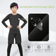 thumbnail image 3 of Traje de fitness para niños Traje deportivo para correr para hombres y mujeres Transpirable Secado rápido Otoño e Invierno Traje de entrenamiento de baloncesto de manga larga Traje de yoga de alta, 3 of 4