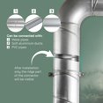 thumbnail image 3 of Sistema de ventilación con conector de ducto, acero galvanizado, 5 pulgadas, redondo, 3 of 9