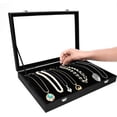 thumbnail image 3 of Jewelry box with 20 hooks and glass lid - Necklaces, bracelets, stackable jewelry boxes, 3 of 6