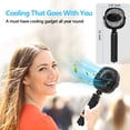thumbnail image 5 of Stroller Fan, Portable Handheld Fan Battery Powered Clip On Fan Personal Desk Baby Fan with Flexible Tripod, 3 Speed Settings, 360ºRotation, USB Fan for Stroller, Camp, Car, Travel, Gym, 5 of 5