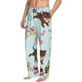 thumbnail image 2 of Daiia Cute Pug Dogs Men's Sleep Pant with Pockets and Drawstring,Pajama Pants-Small, 2 of 9