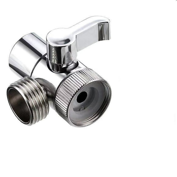 3 Way Shower Diverter Valve Hand Shower Diverter Valve Shut Off Valve for Kitchen or Bathroom with Adapter Faucet