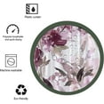 thumbnail image 5 of Small Stall 36"x72" Purplish Red Floral Shower Curtain Set with Hooks,Watercolor White Lush Flowers Bathroom Curtain,Modern Minimalist Waterproof Bath Curtain for Bathroom Decor, 5 of 6