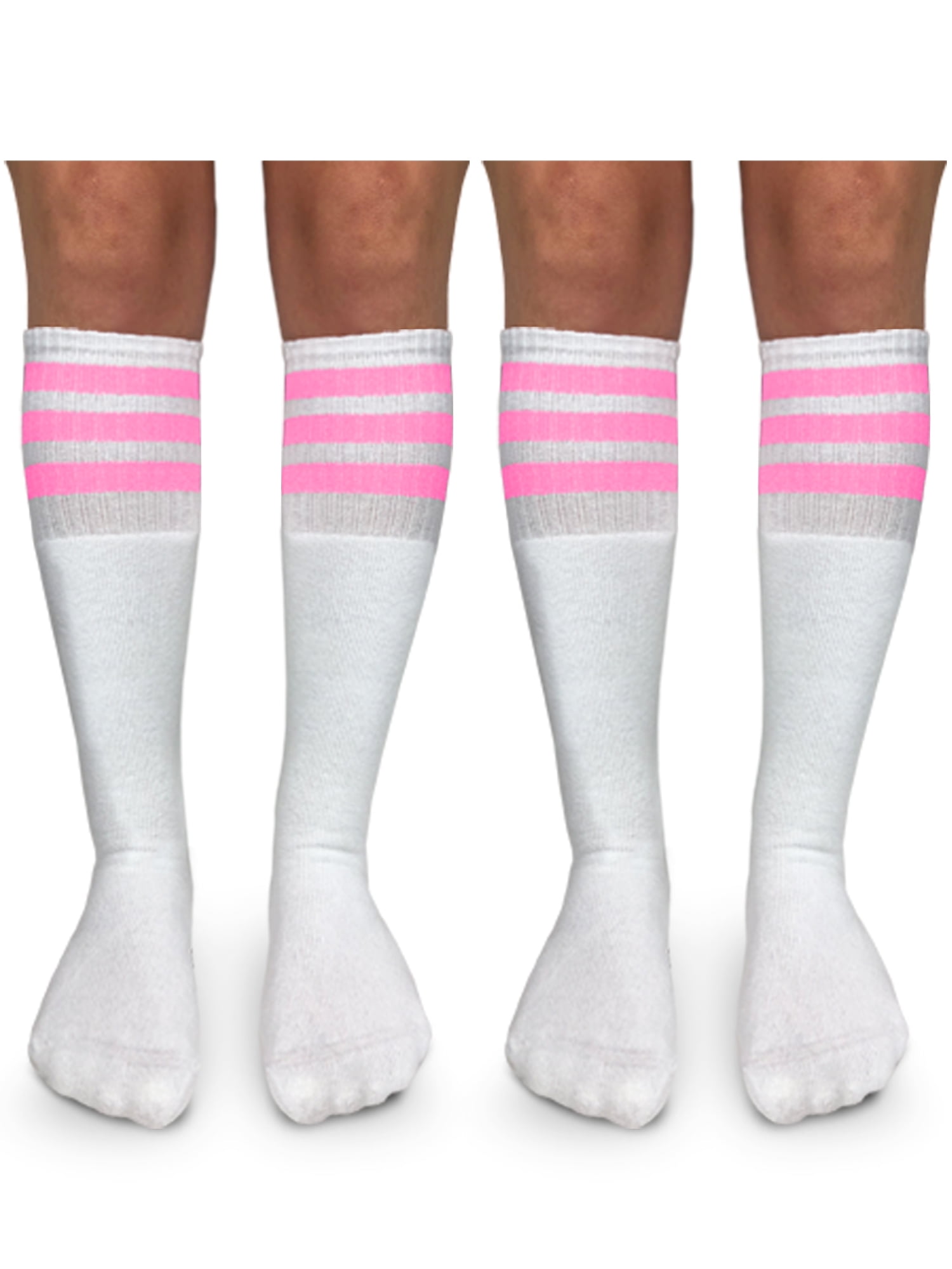 Jefferies Socks Boys Girls Unisex Stripe Assorted Knee High Tube Socks 4 Pack 