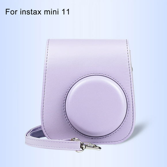 ZZkhGO Leather Instant Camera Case, Protective Bag for Mini 11, Shoulder Strap Carry for Photography