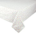 thumbnail image 2 of DII Polka Dot Printed Tablecloth, White/Multi, 60x104", 2 of 5