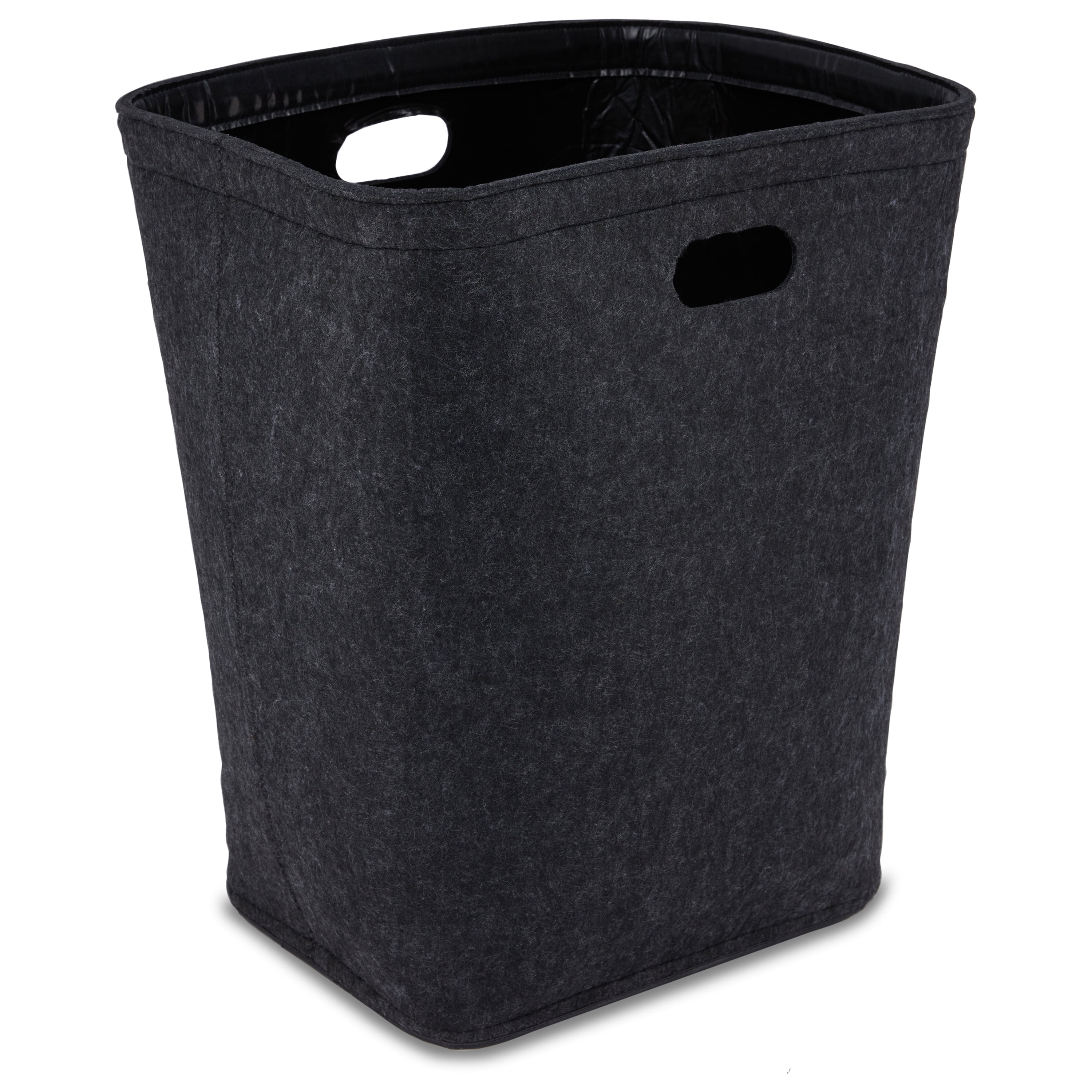 Mainstays Felt Hamper with Handles, Gray, Adult