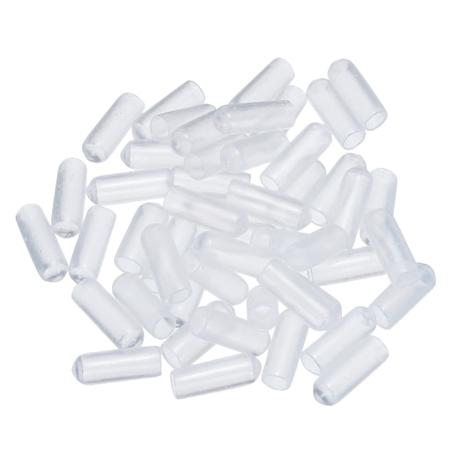Protectores de rosca Uxcell Tapas de vinilo 50 piezas 6mm transparentes