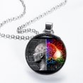 thumbnail image 2 of Mathematical Engineering Glass Design Circular Pendant Necklace - Stunning Jewelry for All Occasions, 2 of 5