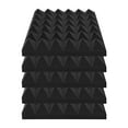 thumbnail image 3 of VEVOR Acoustic Foam Panels, 24 Pack 12 x 12 x 2 inches, Pyramid Soundproof Wall Panels, Acoustic Panels,Sound Dampening Absorbing Panels for Studio Wall and Ceiling,Black, 3 of 8