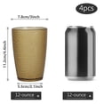 thumbnail image 3 of 4 Pcs Gobelets en Plastique 350ml pour Eau, Jus, Vin, Bière, 3 of 8