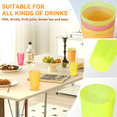 thumbnail image 2 of YUESHENGHAO 16oz Unbreakable Plastic Cups/Party Cups/Juice Cups, 12 Colorful Reusable Drinking Cups, Picnic Cups, Drop-Proof, Dishwasher Safe, Bpa-Free, Great For Kids/Adult Family Meals, 2 of 7