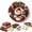 1J - Santa, variant on Christmas 3D Fabric Poke Wreath DIY Kit, Christmas Wreath DIY Kit for Adults Teens, Christmas Decorations Gift (Bell)