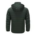 thumbnail image 4 of Lenago Quilted Jackets For Men Hooded Lightweight Packable Puffer Winter Jacket Warm Thermal Solid Insulated Puffy Coat For Snow Ski Hiking Travel Winter Fashion Outerwear, 4 of 9