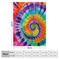Jeuxus TieDye Flannel Blanket Gifts for All Seasons Premium Anti