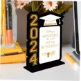 thumbnail image 3 of Minkissy Graduation Party Table Decorations 1Pack Exquisitely Designed Wood Centerpieces for Home and Table, 3 of 8