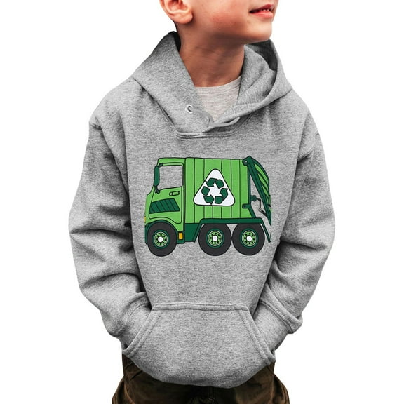 Boys Hoodies & Sweatshirts Stylish Car Print Children's Casual Hoodie Fashion Design with Decorative Pocket for Boys and Girls Comfortable Plus Material