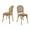 light brown, variant on GDF Studio Vintage-Inspired Dining Chairs, Birch Wood Frame with Rattan Backrest and Foam Seat, Set of 2, Light Brown