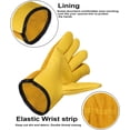 thumbnail image 2 of Guantes de trabajo de cuero resistentes a espinas (XL) para jardinería, construcción de jardines y construcción resistente para hombres y mujeres, construcción transpirable y flexible Rojo Verde, 2 of 4