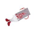 thumbnail image 2 of Bewildely Funda de botella de vino con cordón, manga de encaje roja para hombre mayor sin rostro de Navidad con pierna colgante, de comedor, bolsa de Kits de decoración para fiestas Gris Bewildely HA068784-01, 2 of 6
