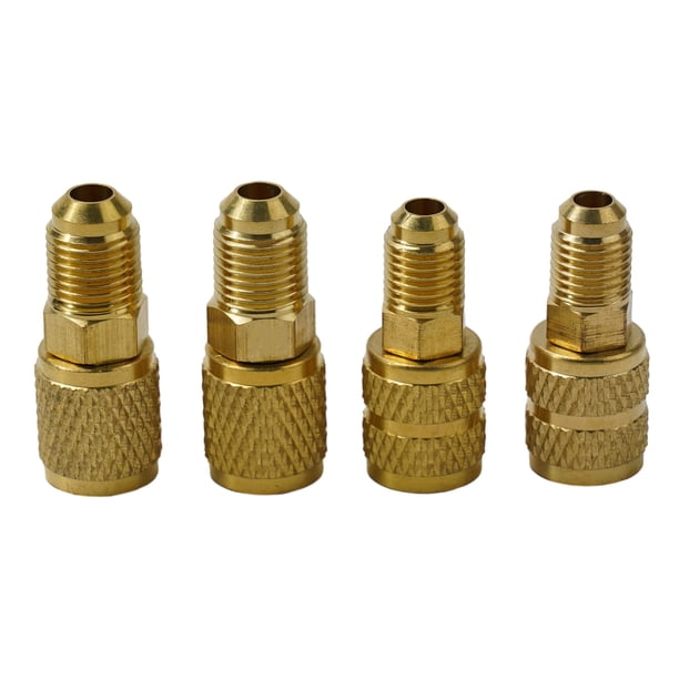 R410a Adapter 5/16 SAE F Schnellkupplungen auf 1/4 SAE M Flare 5/16 SAE M auf 1/4 SAE, verwendet für R410a mit Fingerhut Mini Split System, HVAC und Kühlservice R410a Adapter 5/16 SAE F Schnellkupplungen auf 1/4 SAE M Flare 5/16 SAE M auf 1/4 SAE, verwendet für R410a mit Fingerhut Mini Split System, HVAC und Kühlservice