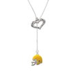 thumbnail image 1 of Small Yellow Football Helmet - Friends Family Heart Lariat Necklace, 1 of 1