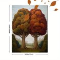 thumbnail image 3 of Qisvanset 12x16 Inch Vintage Tortoise Illustration Canvas Print Wall Art, 3 of 5