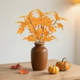 thumbnail image 6 of hengsof Fall Thanksgiving Artificial Maple Leaves Branches, Fake Autumn Floral Pumpkin Picks, Faux Silk Fall Leaves Stems Bundles for Halloween Home Indoor Outdoor Arrangement, 6 of 6
