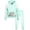 Mint, variant on RBX Girls Sweatpants Set - 2 Piece Fleece Zip Up Girls Sweatshirt and Jogger Set (7-12)
