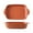 Red, variant on Rectangular Ceramic Double-Handled Baking Pan Household Use Oven Microwave Steak Baked Rice