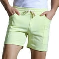 thumbnail image 2 of AherBiu Plus Size Mens Gym Shorts Cotton Drawstring Elastic Waisted Shorts with Pockets Summer Athletic Workout Shorts, 2 of 6
