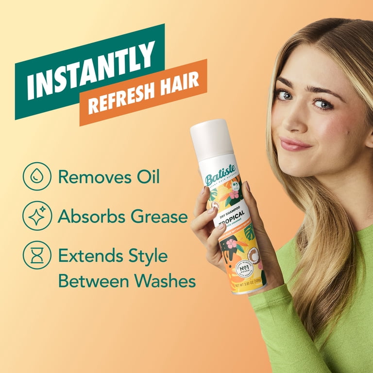 Batiste Tropical Dry Shampoo, Coconut & Jasmine photo 2