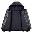 thumbnail image 6 of Lanbubble Girls Shiny Puffer Jacket Hooded Winter Coat Warm Outerwear for Kids 7-14Y, 6 of 7