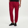 thumbnail image 2 of Men's Summer Thin Fashion Solid Color Loose Imitation Sports Lace Up Splicing Sweat Pants, 2 of 6