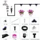 thumbnail image 3 of Kit de nebulización de ventilador Sistema de nebulización de bricolaje para exteriores Mister de enfriamiento con ahorro de agua para patio y jardín, 18M, enchufe de EE. UU. Eigraketly HA006379-03, 3 of 6