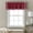 Dark Red, variant on Kitchen Curtain Valance Wine Red Dark Maroon Rod Pocket Window Valances,Burgundy Red Small Windows Treatment for Living Room Bedroom,54"x18"