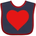thumbnail image 3 of Inktastic Red Heart Boys or Girls Baby Bib, 3 of 4