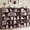 Walnut, variant on 58.5" H Modular Storage Organizer with Fabric Drawers 20 Cube White Bookcase Room Divider Individual
