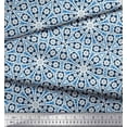 thumbnail image 3 of Soimoi Cotton Cambric Fabric Floral Block Printed Fabric 1 Yard 56 Inch Wide, 3 of 5
