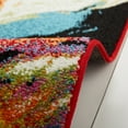 thumbnail image 7 of Multi-Color Modern 5x5 Round Area Rug Contemporary Paint Smudge - Actual 5' 2" Round, 7 of 7