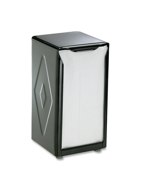 San Jamar Tabletop Napkin Dispenser, Tall Fold, 3 3/4 x 4 x 7 1/2, Capacity: 150, Black -SJMH900BK
