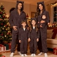 thumbnail image 5 of Matching Family Christmas Pajamas Jumpsuit Warm Windproof Romper with Protective Hood New Year Pajamas, 5 of 5