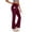 A-Dark Red, variant on Hanerdun Womens Bootcut Yoga Pants with Pockets Flare Workout Legging High Waist Lightweight Bottoms Activewear Black L